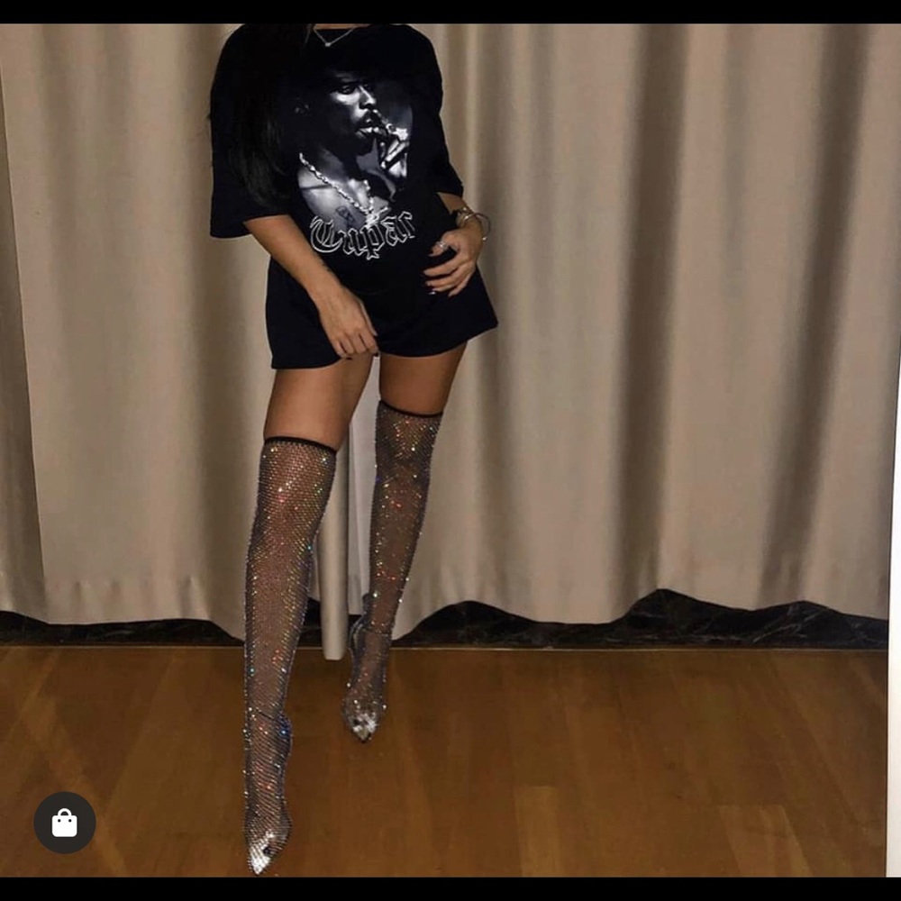 Diamanté Over The Knee Boot